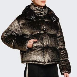 Moncler coat women’s size 1 black & gold